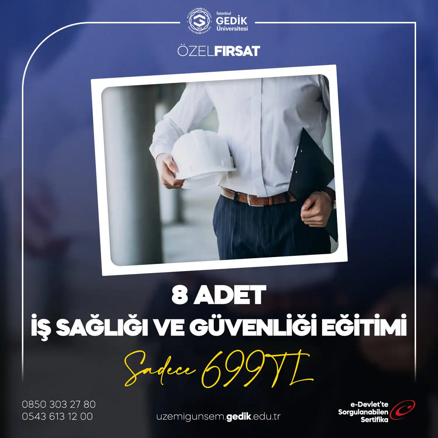 İş Sağlığı ve Güvenliği Eğitim Programı (8) Adet 699TL! (AOF)
